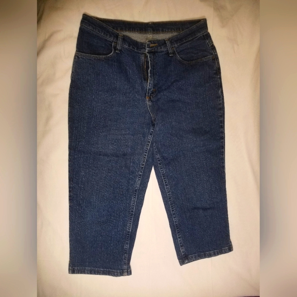 Riders Blue Denim Crop Jeans 12 M